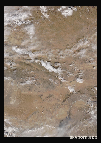 The Earth on 28 January 2019 · Gobi Desert