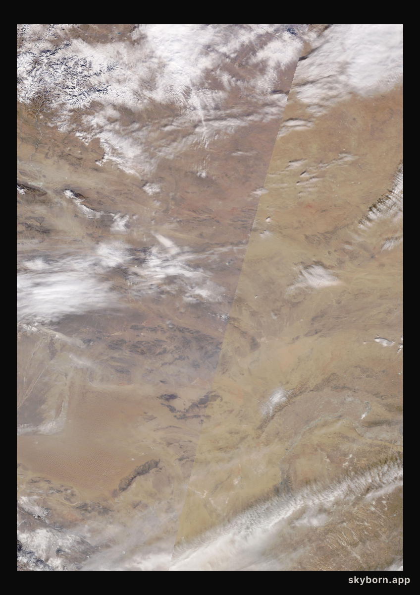 The Earth on 29 January 2019 · Gobi Desert