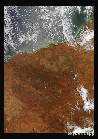 The Earth on 6 February 2019 · Pilbara, Western Australia