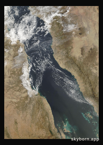 The Earth on 7 February 2019 · Red Sea