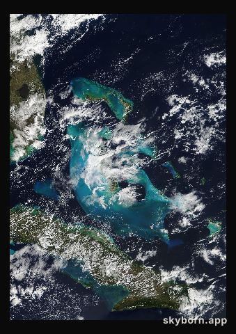 The Earth on 9 February 2019 · Bahamas