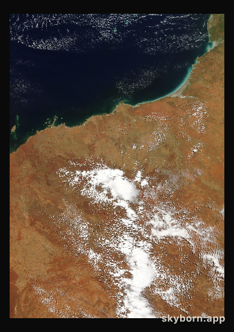 The Earth on 14 February 2019 · Pilbara, Western Australia