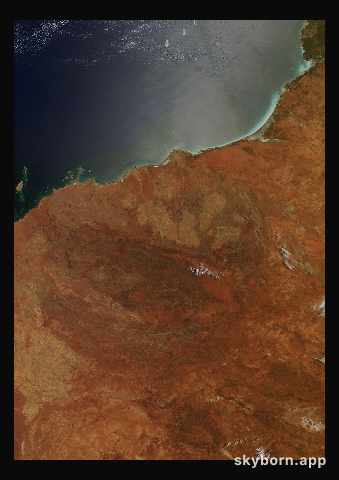 The Earth on 15 February 2019 · Pilbara, Western Australia