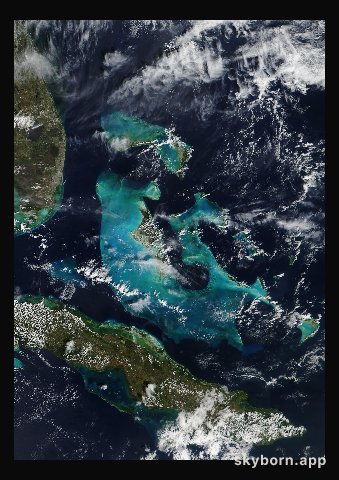 The Earth on 16 February 2019 · Bahamas