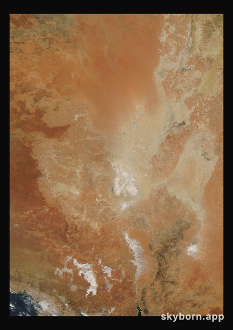 The Earth on 17 February 2019 · Lake Eyre, Australia
