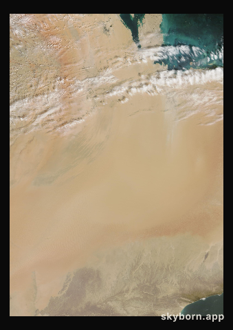 The Earth on 18 February 2019 · Empty Quarter, Arabia