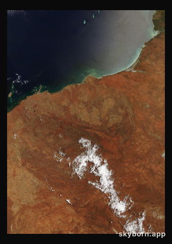 The Earth on 24 February 2019 · Pilbara, Western Australia