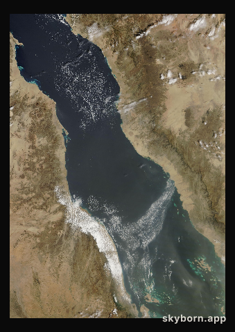The Earth on 28 February 2019 · Red Sea