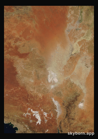 The Earth on 1 March 2019 · Lake Eyre, Australia