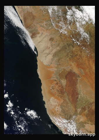 The Earth on 10 March 2019 · Namib Desert