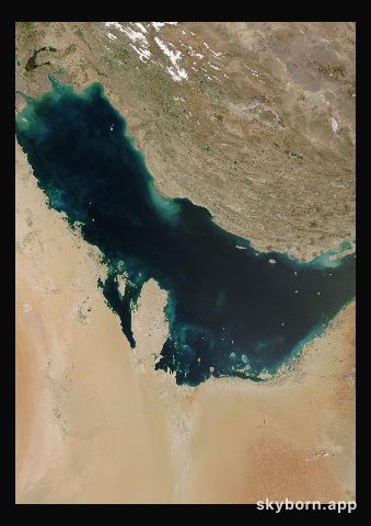 The Earth on 19 March 2019 · Persian Gulf