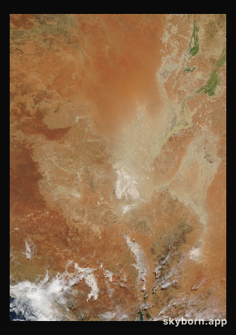 The Earth on 21 March 2019 · Lake Eyre, Australia