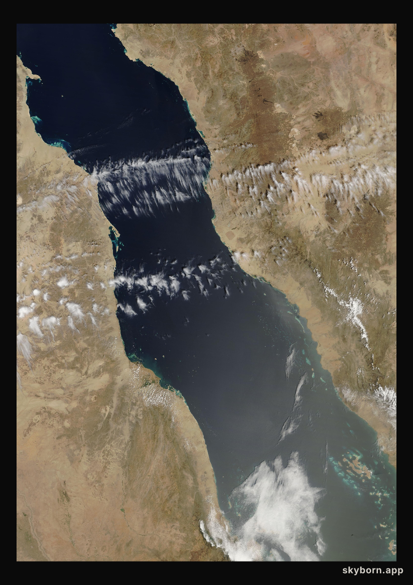 The Earth on 27 March 2019 · Red Sea
