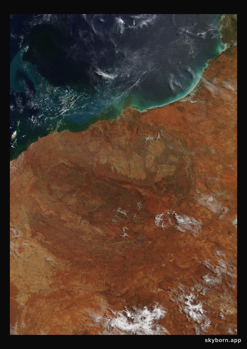 The Earth on 28 March 2019 · Pilbara, Western Australia