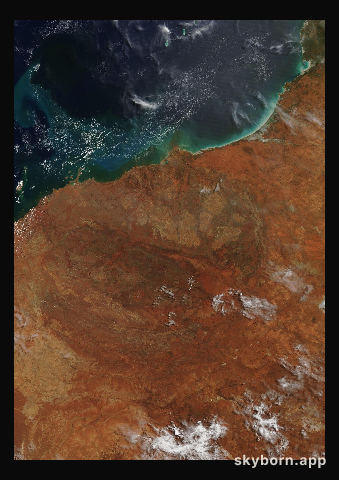 The Earth on 28 March 2019 · Pilbara, Western Australia