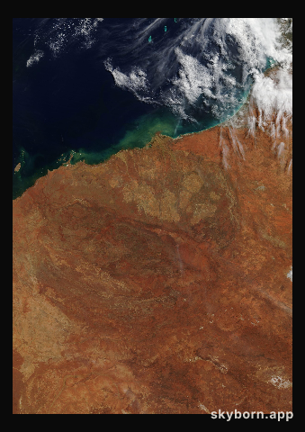 The Earth on 6 April 2019 · Pilbara, Western Australia