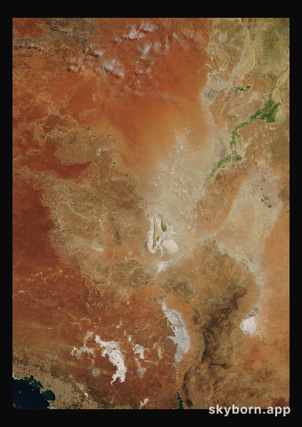 The Earth on 7 April 2019 · Lake Eyre, Australia