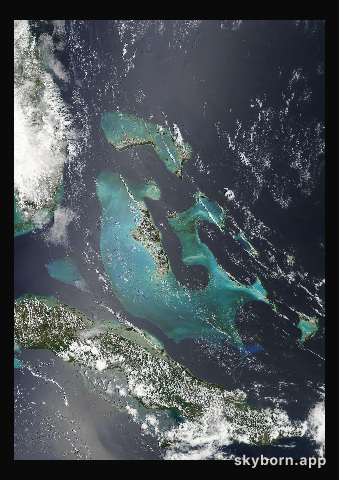 The Earth on 14 April 2019 · Bahamas
