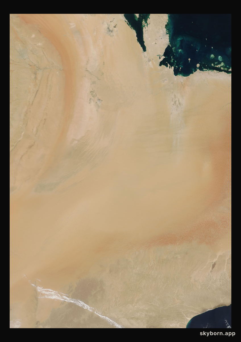 The Earth on 15 April 2019 · Empty Quarter, Arabia