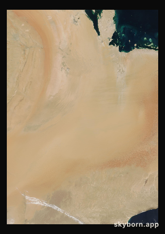 The Earth on 15 April 2019 · Empty Quarter, Arabia