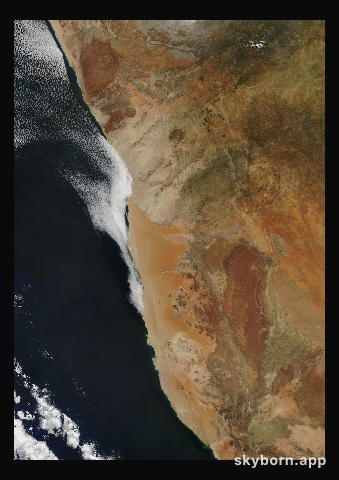 The Earth on 16 April 2019 · Namib Desert