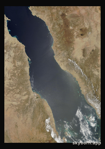 The Earth on 19 April 2019 · Red Sea