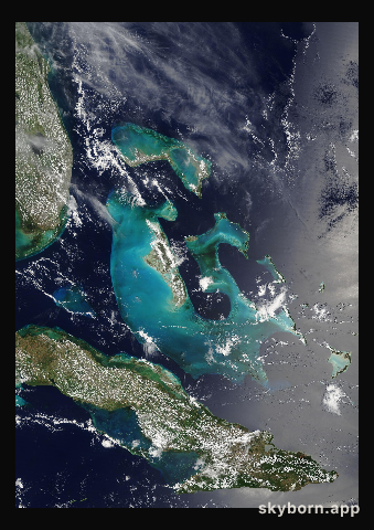 The Earth on 25 April 2019 · Bahamas