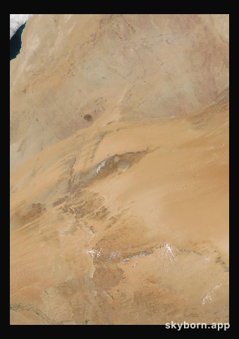 The Earth on 28 April 2019 · Eye of the Sahara, Mauritania