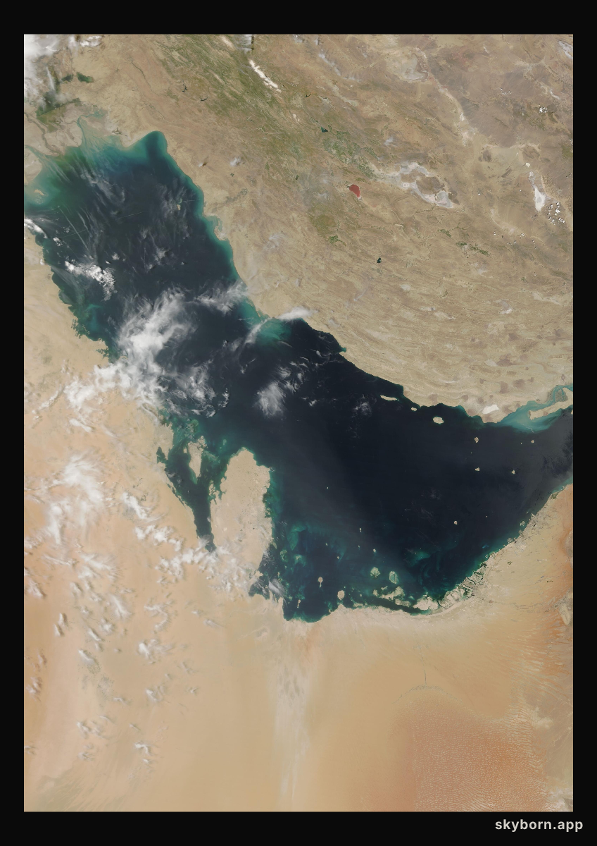 The Earth on 8 May 2019 · Persian Gulf