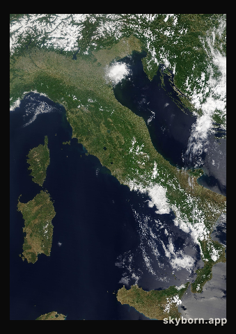 The Earth on 4 June 2019 · Italy and the Adriatic