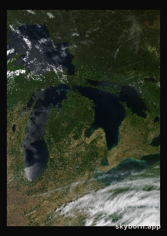 The Earth on 7 June 2019 · Great Lakes