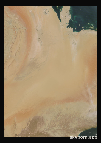 The Earth on 10 June 2019 · Empty Quarter, Arabia