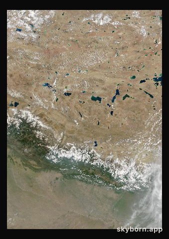 The Earth on 15 June 2019 · Himalaya and Tibet