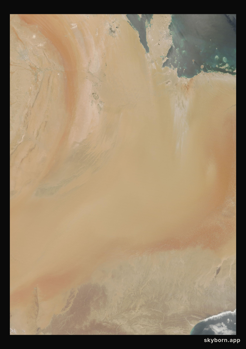 The Earth on 21 June 2019 · Empty Quarter, Arabia