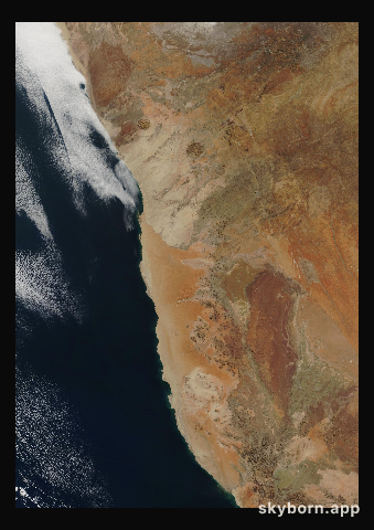 The Earth on 23 June 2019 · Namib Desert