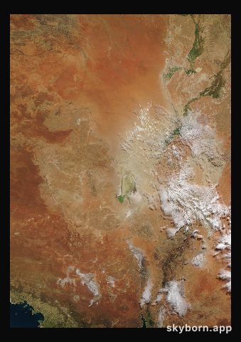 The Earth on 25 June 2019 · Lake Eyre, Australia