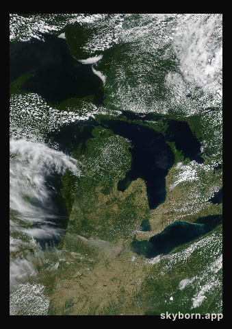 The Earth on 26 June 2019 · Great Lakes