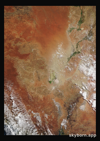 The Earth on 28 June 2019 · Lake Eyre, Australia