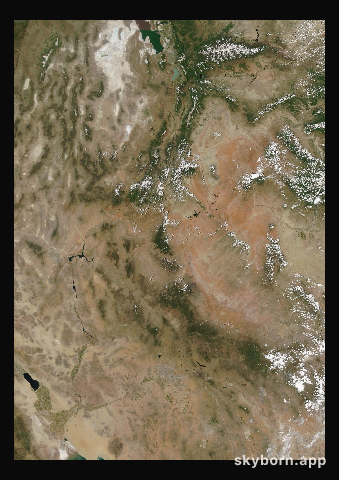 The Earth on 1 July 2019 · Colorado Plateau