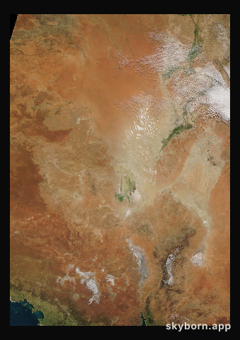 The Earth on 4 July 2019 · Lake Eyre, Australia