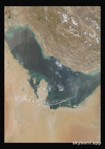 The Earth on 5 July 2019 · Persian Gulf