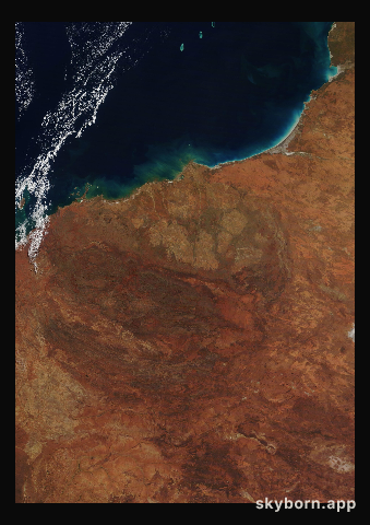 The Earth on 7 July 2019 · Pilbara, Western Australia