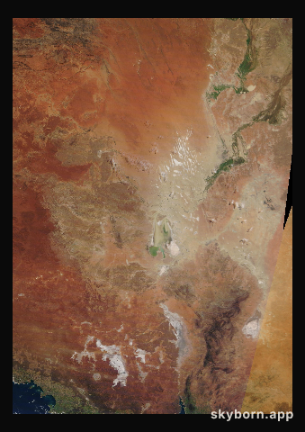 The Earth on 10 July 2019 · Lake Eyre, Australia