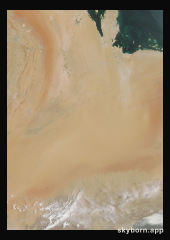 The Earth on 12 July 2019 · Empty Quarter, Arabia