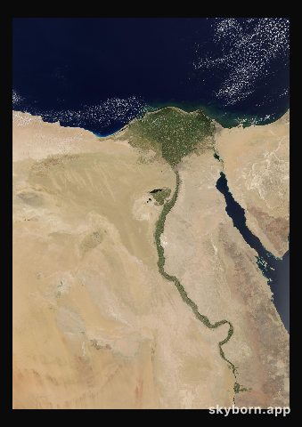 The Earth on 13 July 2019 · Nile Delta and Sinai