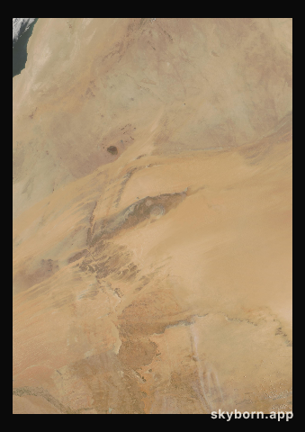 The Earth on 15 July 2019 · Eye of the Sahara, Mauritania