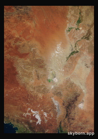 The Earth on 19 July 2019 · Lake Eyre, Australia