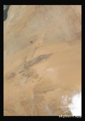 The Earth on 26 July 2019 · Eye of the Sahara, Mauritania
