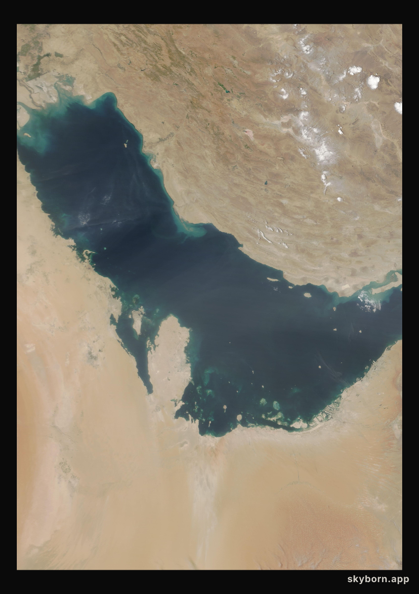 The Earth on 29 July 2019 · Persian Gulf
