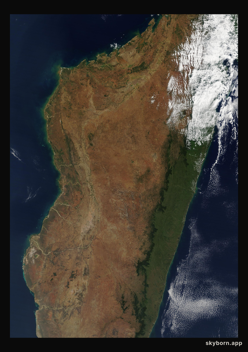The Earth on 7 August 2019 · Madagascar